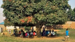 Learning about Jesus under a Tree