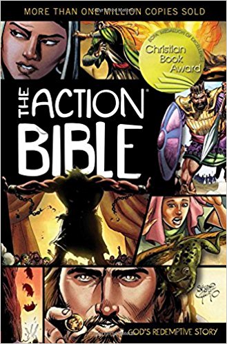 image of the action bible book cover